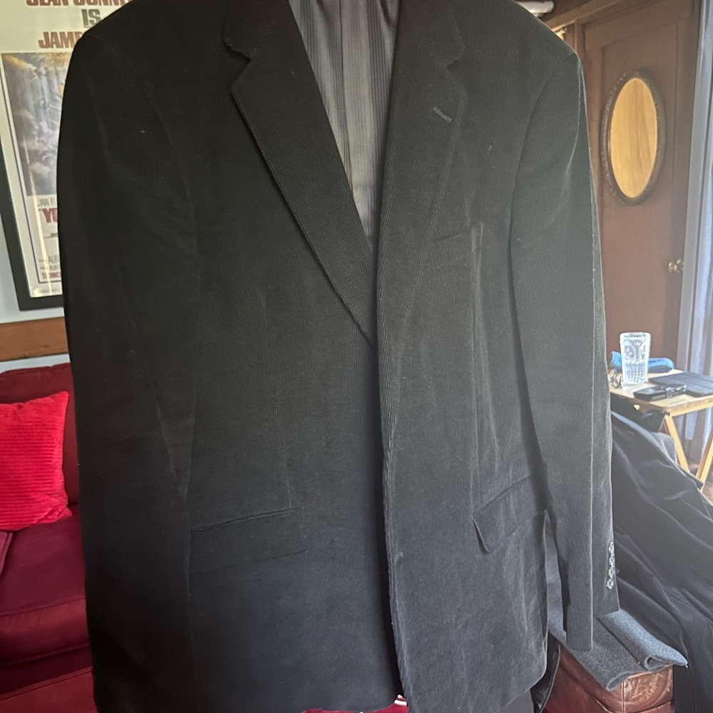 Men's Corduroy Black Blazer